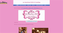 Desktop Screenshot of 25americangirlsandcounting.weebly.com