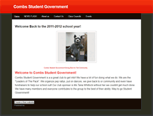 Tablet Screenshot of combsstudentcouncil.weebly.com