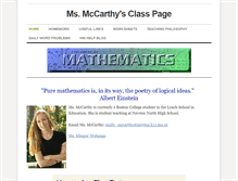 Tablet Screenshot of mollymccarthy.weebly.com