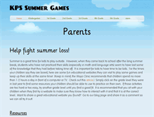 Tablet Screenshot of kpssummergames.weebly.com