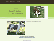 Tablet Screenshot of oldenglishbulldogs.weebly.com