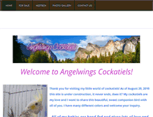 Tablet Screenshot of angelwingscockatiels.weebly.com