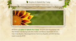 Desktop Screenshot of exploreandsplashdaycamp.weebly.com