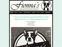 Tablet Screenshot of fionnasgroomingboutique.weebly.com