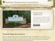 Tablet Screenshot of parkviewhoa.weebly.com