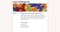Desktop Screenshot of lopezkindergarten.weebly.com