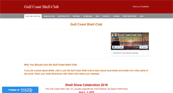 Desktop Screenshot of gulfcoastshellclub.weebly.com