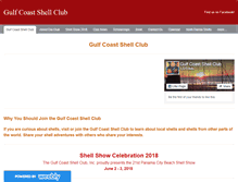 Tablet Screenshot of gulfcoastshellclub.weebly.com