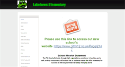 Desktop Screenshot of lakeforestelementary.weebly.com