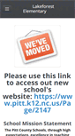 Mobile Screenshot of lakeforestelementary.weebly.com