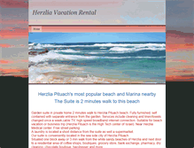 Tablet Screenshot of herzliavacationrental.weebly.com