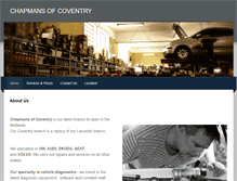 Tablet Screenshot of chapmansofcoventry.weebly.com