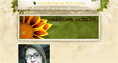 Desktop Screenshot of answersforthedailyliving.weebly.com