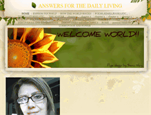 Tablet Screenshot of answersforthedailyliving.weebly.com