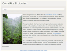 Tablet Screenshot of costa-rica-hiking-adventure.weebly.com