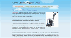 Desktop Screenshot of carpetcleaningsuppliesguide.weebly.com