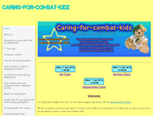 Tablet Screenshot of caring-for-combat-kidz.weebly.com