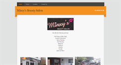 Desktop Screenshot of minxysbeautysalon.weebly.com