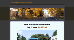 Desktop Screenshot of 1978bostonwhalermontauk.weebly.com