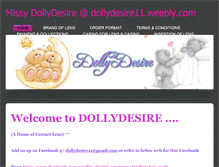 Tablet Screenshot of dollydesire11.weebly.com
