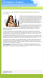 Mobile Screenshot of orthodontist-in-brisbane.weebly.com