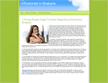 Tablet Screenshot of orthodontist-in-brisbane.weebly.com