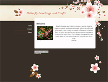 Tablet Screenshot of butterflygreetingsandcrafts.weebly.com