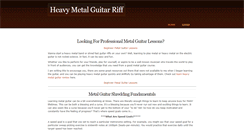 Desktop Screenshot of heavymetalguitarriff.weebly.com