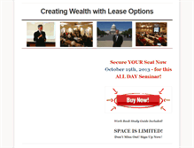Tablet Screenshot of creatingwealthwithleaseoptions.weebly.com