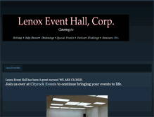 Tablet Screenshot of lenoxeventhall.weebly.com