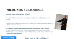 Desktop Screenshot of blizniksclassroom.weebly.com