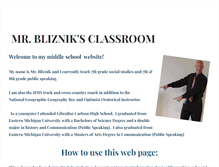 Tablet Screenshot of blizniksclassroom.weebly.com