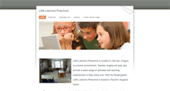 Desktop Screenshot of littlelearnerspreschool.weebly.com