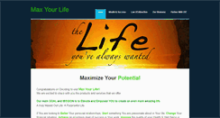 Desktop Screenshot of maxyourlife.weebly.com