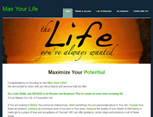 Tablet Screenshot of maxyourlife.weebly.com