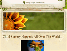 Tablet Screenshot of helpstopchildslavery.weebly.com