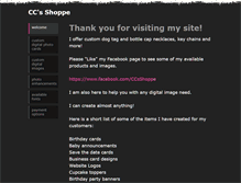 Tablet Screenshot of ccsshoppe.weebly.com