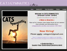 Tablet Screenshot of catsgymnastics.weebly.com