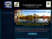 Tablet Screenshot of laninghamslynx.weebly.com