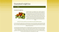 Desktop Screenshot of guaranteedweightloss.weebly.com