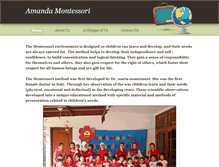 Tablet Screenshot of amandamontessori.weebly.com