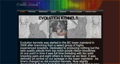 Desktop Screenshot of evolutionkennels.weebly.com