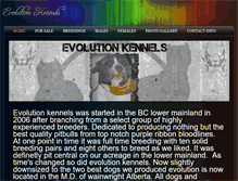 Tablet Screenshot of evolutionkennels.weebly.com