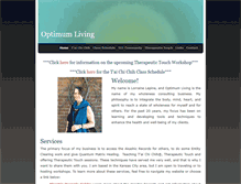 Tablet Screenshot of optimumliving.weebly.com
