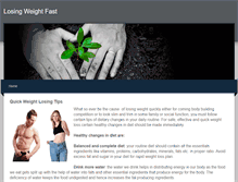 Tablet Screenshot of losing-weight-fast.weebly.com