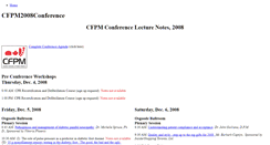 Desktop Screenshot of cfpm2008conference.weebly.com