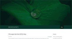 Desktop Screenshot of memoevents.weebly.com