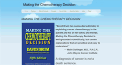 Desktop Screenshot of makingthechemotherapydecision.weebly.com