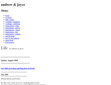 Tablet Screenshot of andrewandjoyce.weebly.com