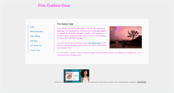 Desktop Screenshot of pink-outdoor-gear.weebly.com